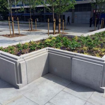 Precast concrete planter units at Elephant & Castle for Ringway Jacobs / TFL | Shay Murtagh Precast